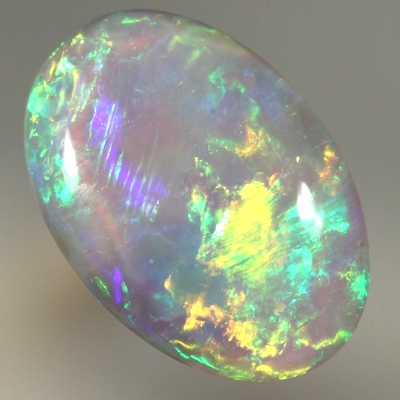 SOLID SEMI BLACK OPAL Bright crisp rolling flashes throughout in a 3D pattern